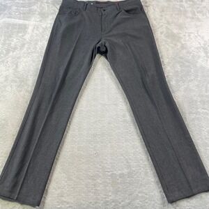 ALBERTO Pants Ceramica Mens Size 38x33 Gray Office‎ Casual Luxury Modern Fit